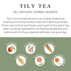 Tily Through The Day Wellness Tea - Antioxidant-Rich Herbal Tea - Caffeine Free - 10 Plastic-Free Teabags