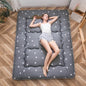 MAXYOYO Grey Triangle Printed Japanese Futon Floor Mattress, Thicken Sleeping by MAXYOYO