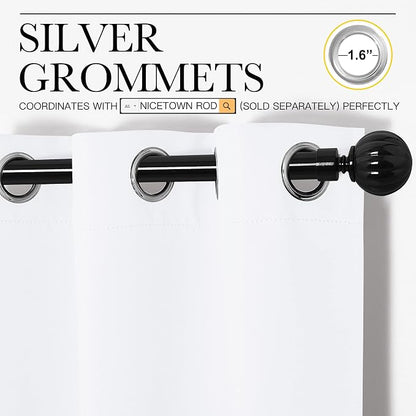 NICETOWN White Curtains for Sliding Door - Image 4
