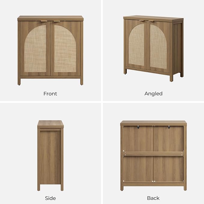SICOTAS Rattan Sideboard Buffet Cabinet - Image 9