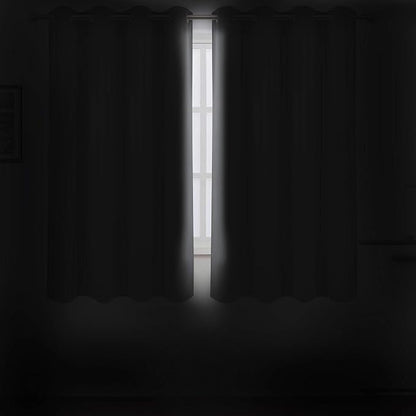 Grey Bedroom Blackout Curtains/52 x 63 Inch Long/Set of 2 Curtain - Image 3
