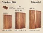 Acacia Wood Cutting Boards for Kitchen(Set of 3),Wooden Chopping Boards Set with Juice Groove, Large Serving Board with Holder,Butcher Block for Meat,Vegetables,Fruit