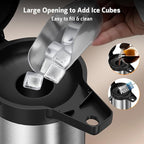 Airpot Coffee Carafe for Keeping Hot - 85 OZ / 2.5L Large Coffee Dispenser with Pump - Insulated Stainless Steel Thermos Urn for Hot Drinks Water Tea Chocolate - Thermal Beverage Dispenser for Parties