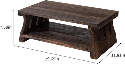 Japanese Altar Table, Vintage Black Minimalist Low Coffee Table, Foldable - Image 2