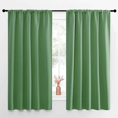 NICETOWN Blackout Curtains for Living Curtains, Froest Green, 52 by 63 Inch by NICETOWN
