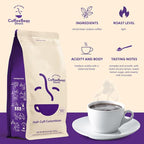 Coffee Bean Direct Half-Caff Colombian, Whole Bean Coffee, Light Roast, 2.5 Pound Bag (Pack of 1)
