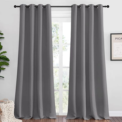 NICETOWN Bedroom Blackout Curtains Panels, 1 Pair, 55 inches by 92 Inch by NICETOWN