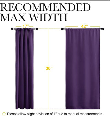 NICETOWN 2 Panels Blackout Curtains, Rod Pocket Thermal Insulated Drapes - Image 6