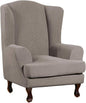 Turquoize Wingback Chair Covers 2 Piece Wing Chair Slipcover Stretch Slipcovers by Turquoize