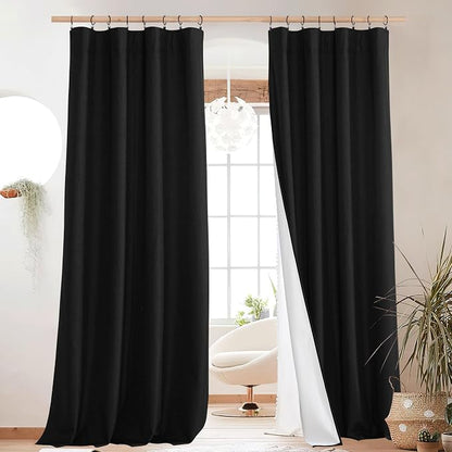NICETOWN Black out Linen Curtains by NICETOWN