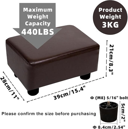 CAROLMADE Small Foot Stool Ottoman Footstool - Image 3