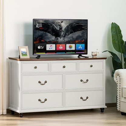 Joaxswe Farmhouse 54" 7 Drawers Dresser - Image 6