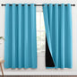 NICETOWN 100% Blackout Window Curtain Panels, Teal Blue, 2 Pieces, 70-inch Wide by NICETOWN