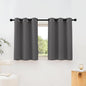 NICETOWN Grey Room Darkening Curtains Blackout 40 inch Curtains by NICETOWN