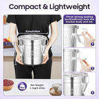 202 OZ Stainless Steel Canister Rice Cereal Grain Storage Containers with Lid Airtight Coffee Bean Storage Milk Flour Sugar Food Storage for Home Bar Restaurant (6L/202 OZ)
