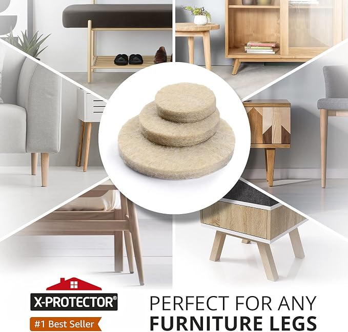 Felt Furniture Pads X-PROTECTOR 235 PCS Premium Furniture Pads - Image 2