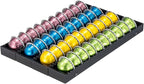 Rice rat Coffee Pod Holder Drawer Organizer Insert for Counter,Nespresso Pod Holder DIY Magnetic Connect Black Metal(4 Packs)