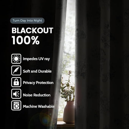 SimpleHome 100% Blackout Curtains - Image 3