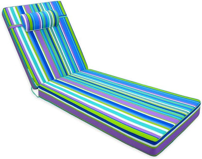 Chaise Lounge Cushion for Outdoor Furniture, Waterproof, Fade-Resistant and by Unknown
