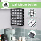FlagShip 6-Tier Coffee Pod Holder for K Cup - 42 Capsule Max Capacity Metal Rack, Ultra-Efficient Corner Storage Space Saving Design