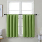 Simplebrand Ava Lime Short 36 Inches Blackout Curtain 2 Panels Set, Half Window by Simplebrand