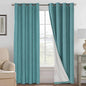 H.VERSAILTEX Linen Blackout Curtains 84 Inches Long 100% Absolutely Blackout by HVERSAILTEX