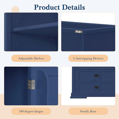 VilroCaz 78'' Tall Freestanding Kitchen Pantry - Image 7