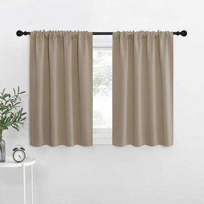 NICETOWN Kitchen Curtains, Short Blackout Curtains & Drapes, Thermal Insulated by NICETOWN