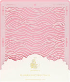 Cake Baking Stencil - Seamless Delicate Pattern for Decorating Tall Double Barrel Cake to Use with Buttercream, Royal Icing, Ganache, Paint, Airbrush (FLO)