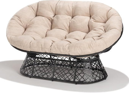 Bme Double Papasan Chair, 600lbs Capacity, Ergonomic Design, Soft Thick Cushion - Image 3