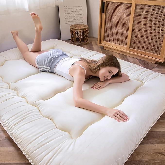 MAXYOYO Japanese Floor Mattress Futon Mattress, Thicken Sleeping Pad Foldable - Image 3
