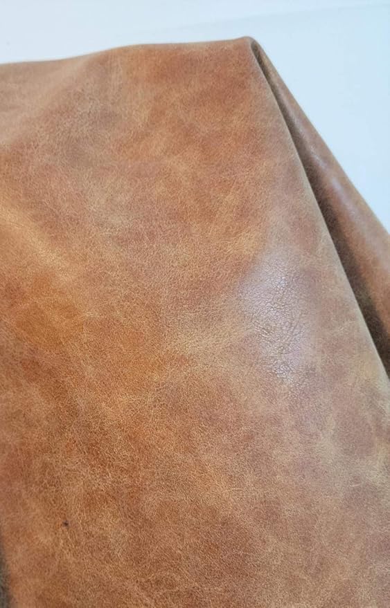 NAT Leathers | Soft Faux Leather Upholstery Fabric by The Yard | Synthetic PU - Image 8
