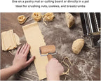 Small Rolling Pin, Wooden Dough Roller, Non-Stick Pizza Roller, T Type Rolling Pins for Kitchen Baking, Pizza Dough Press (2.8 * 5.1 inch)