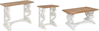 Kate and Laurel Wyldwood Rustic French Solid Wood Side Table, Chic Farmhouse - Image 4