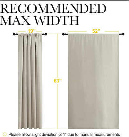 NICETOWN Blackout Curtains for Living Curtains, Room Darkening Window Curtain - Image 7