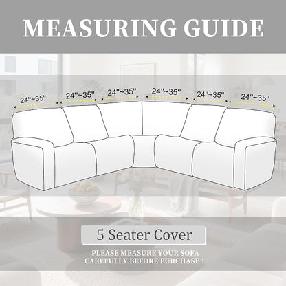 100% Waterproof Sectional Recliner Couch Covers - Image 3
