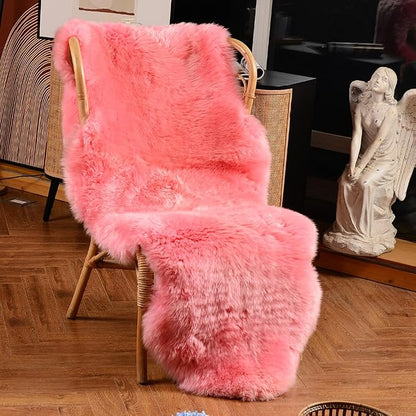 LLB Genuine Sheepskin Area Rug Wool Rug Fur Carpet Fluffy Shaggy Fur Rug - Image 2