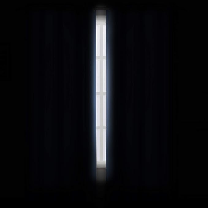 Blackout Curtains 66 x 95 inch/Sky Blue Curtains Set of 2 Panels/Thermal - Image 3