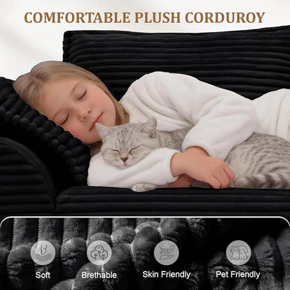 Upgrade Boneless Couch with Storage, Extra Deep&High Seat Modular Sectional - Image 8
