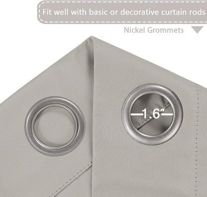 H.VERSAILTEX Premium Blackout Thermal Insulated Room Darkening Curtains - Image 3