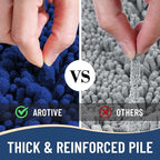 Arotive Luxury Chenille Bathroom Rug Mat, Extra Soft Thick Absorbent Shaggy Bath Rugs, Non-Slip Machine Wash Dry, Plush Bath Mats for Bathroom, Shower and Tub, 30x17, Royal Blue