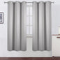 Light Grey Thermal Blackout Curtains/42 x 72 Inch/Set of 2 Panels Room by Lemomo