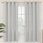 YoungsTex 72 Inch Length Grey Linen Curtains by YoungsTex