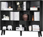 YAHARBO 10 Cube Large Bookshelf, 3 Tier Bookcase by YAHARBO