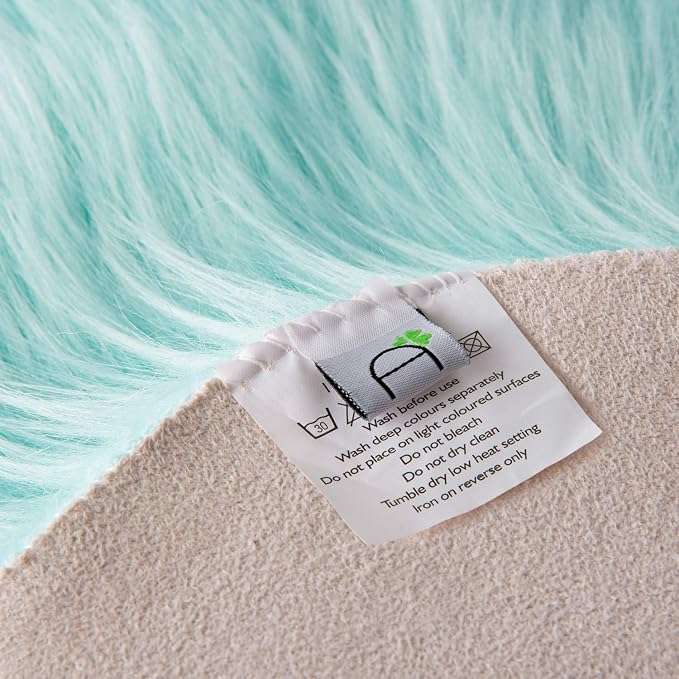 Ashler faux fur rug, Fluffy Shaggy Area Rug Ultra Soft 2 x 3 Feet Sheepskin Fur - Image 7