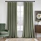 MIULEE Velvet Curtains 50W x 84L 2 Panels Sage Green Blackout Curtains | Luxury by MIULEE