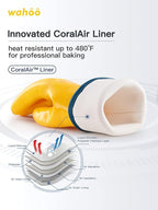 LANON Protection Wahoo Liquid Silicone Smoker Oven Gloves, Food-Contact Grade, Heat Resistant Gloves for Cooking, Grilling, Baking, Yellow, M/8