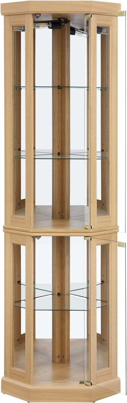 Glass Corner Display Cabinet - Image 9