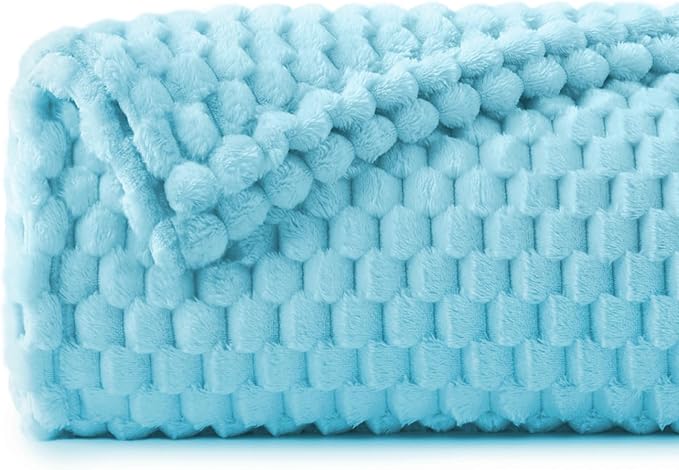 BEDELITE Light Blue Twin Blanket - Image 2