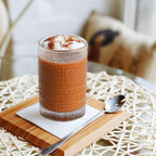 15 Oz Glass Cups with Lids and Straws, Vintage Embossed Glassware for Whiskey Cocktail Beer, Iced Coffee Cup with Lid (4 PACK)